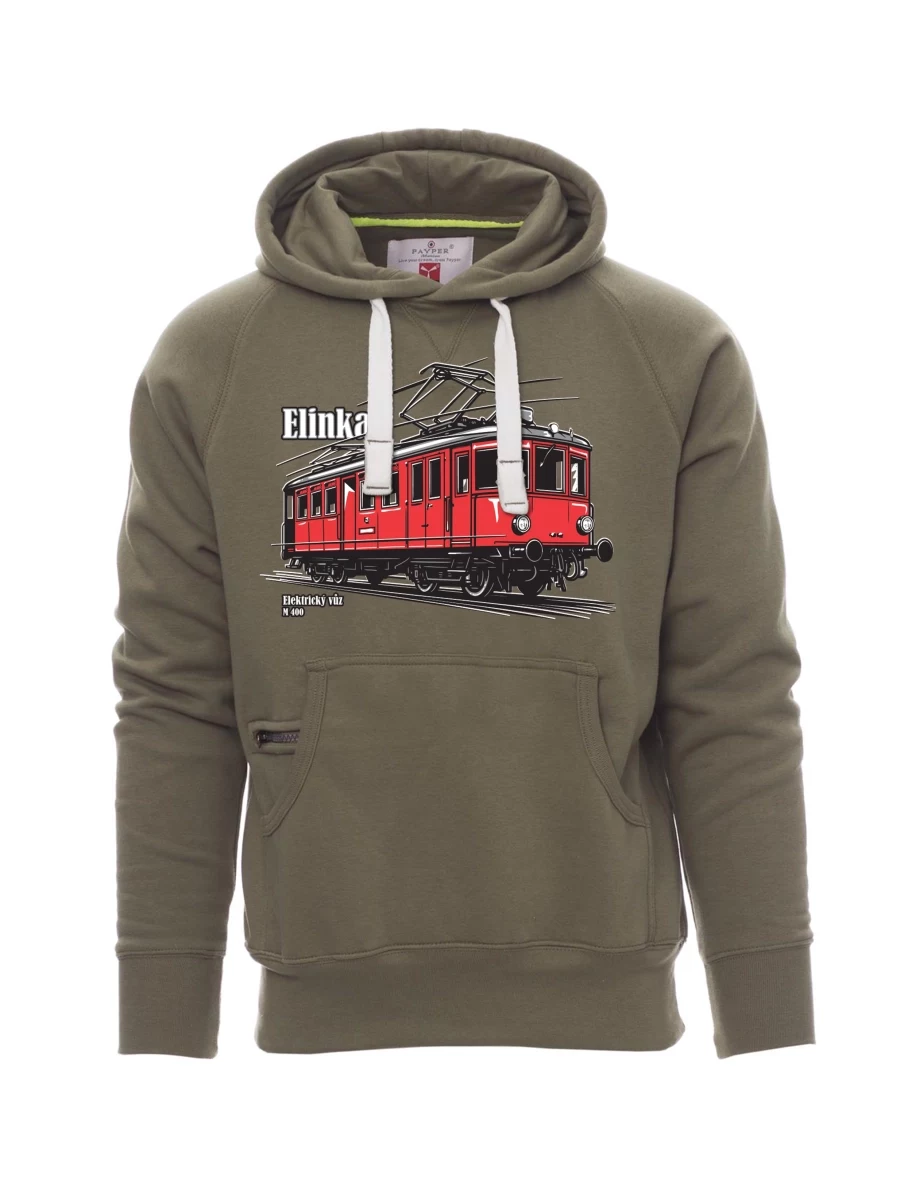 Khaki Sweatshirt für Männer Elektrotriebwagen M 400 „Elinka“