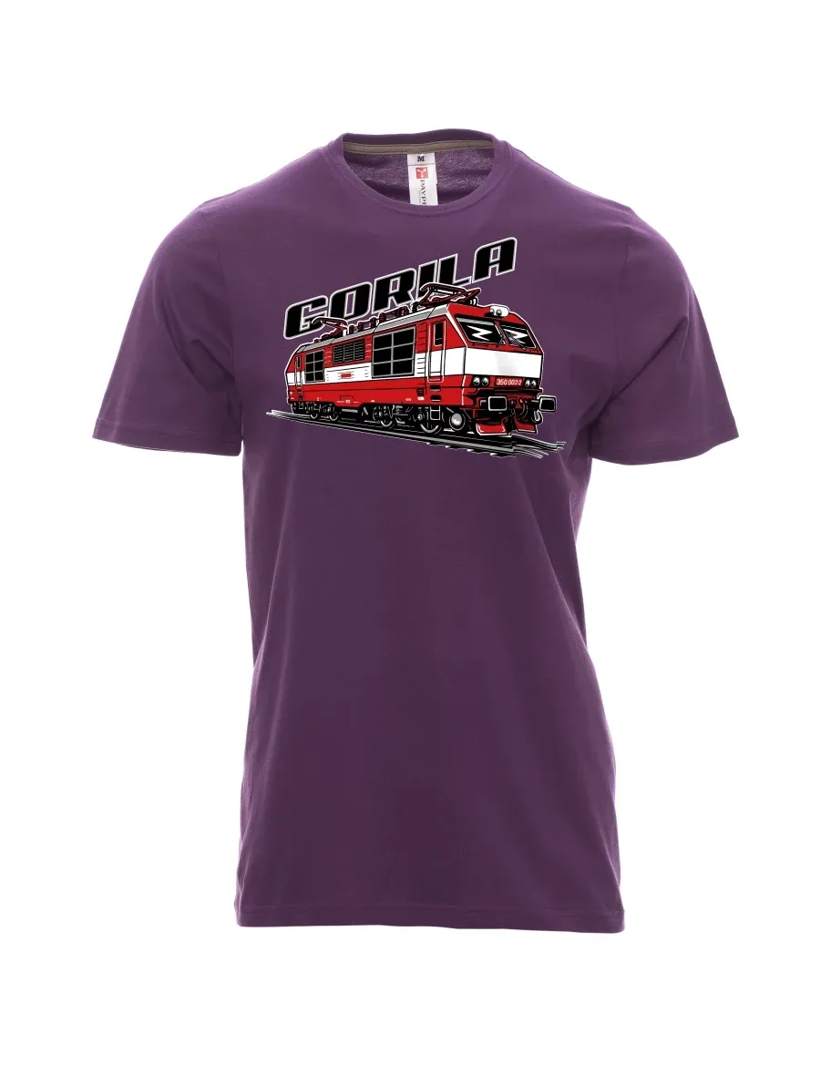 Violett T-Shirt für Männer Lokomotive 350 „Gorila“