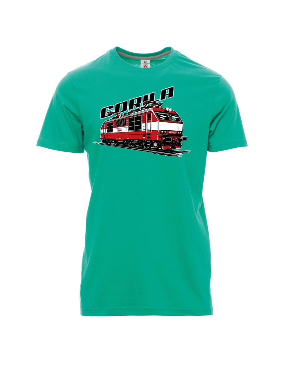 Smaragde T-Shirt für Männer Lokomotive 350 „Gorila“