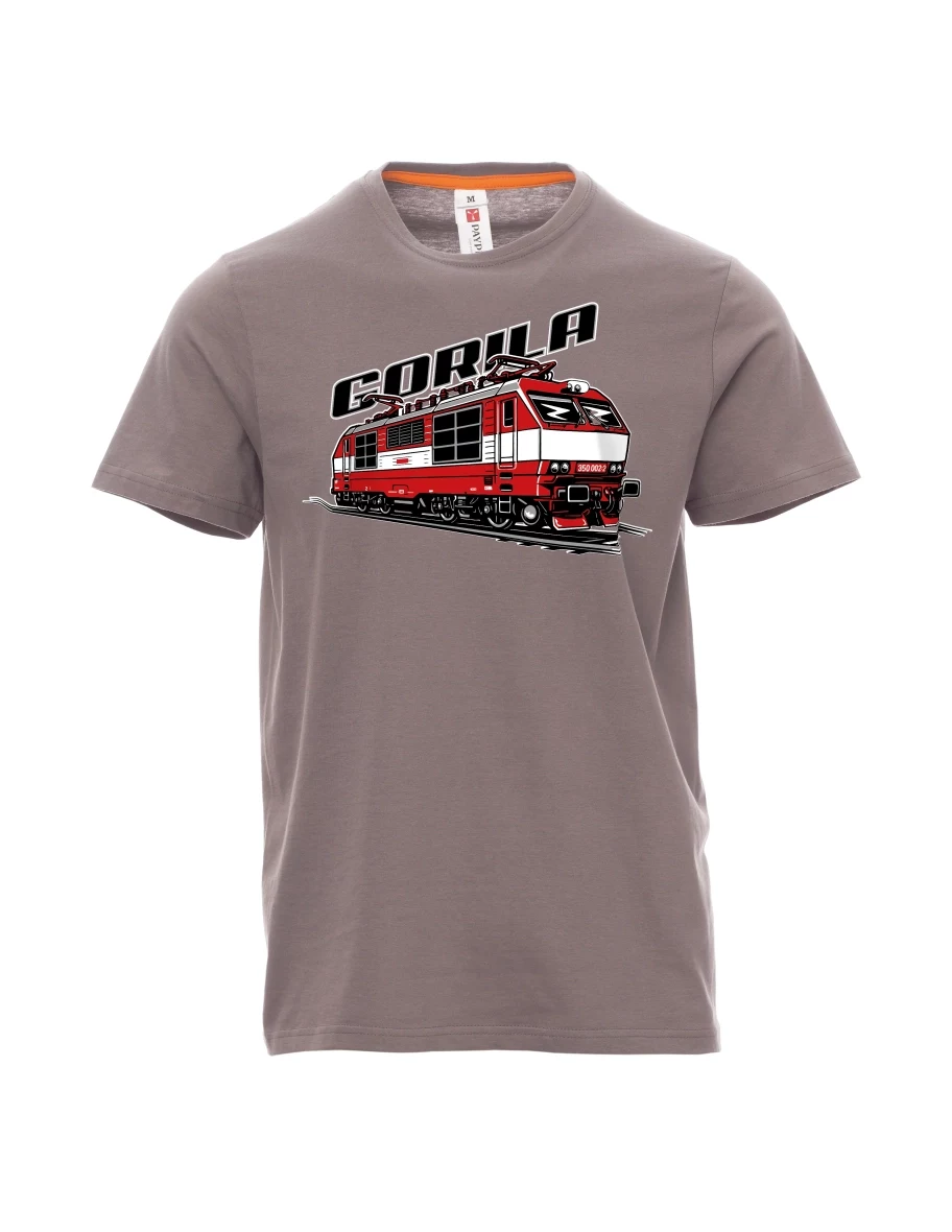 Stahlgrau T-Shirt für Männer Lokomotive 350 „Gorila“
