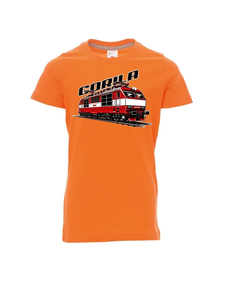 Orange Kinder T-Shirt Lokomotive 350 „Gorila“