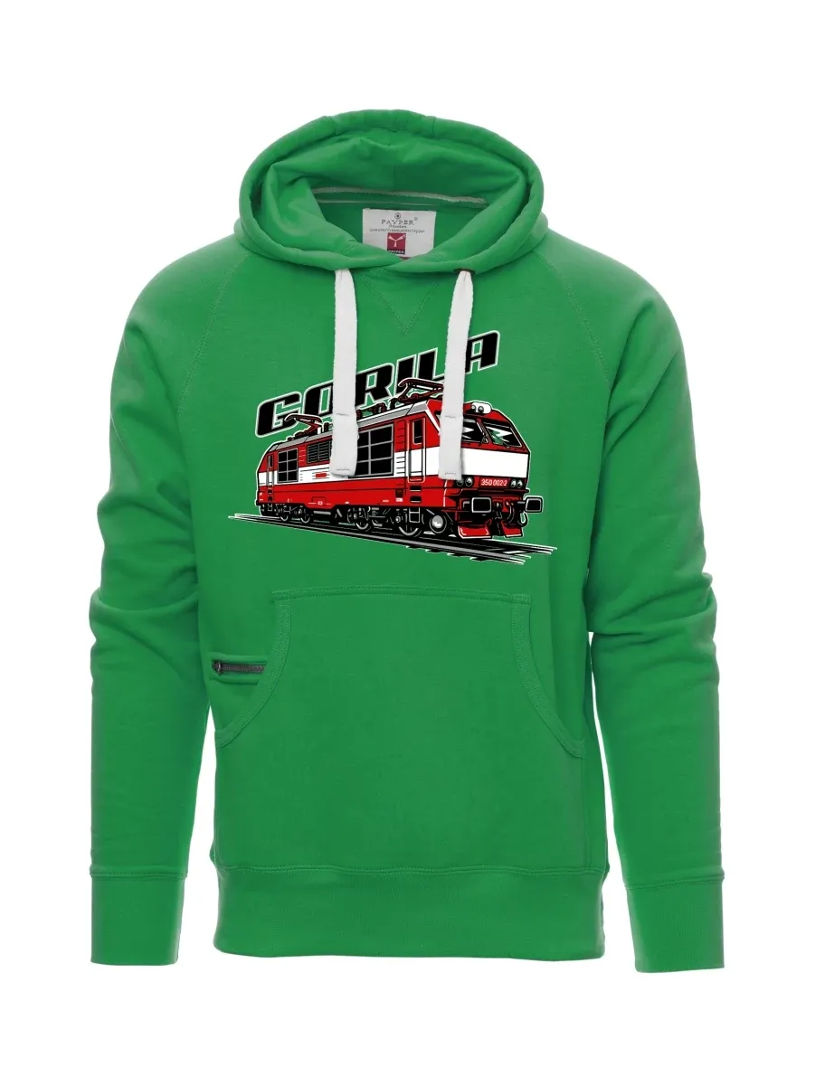 Grünes Sweatshirt für Männer Lokomotive 350 „Gorila“