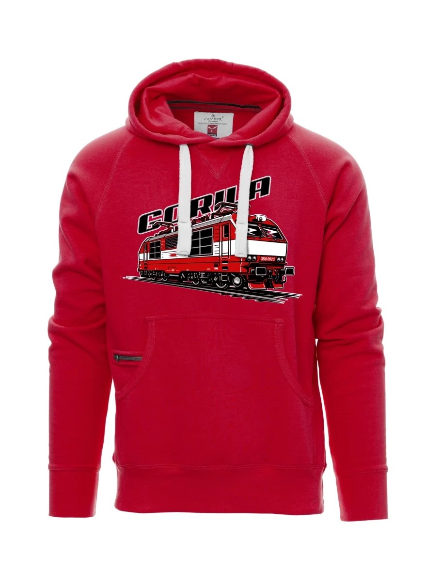 Rotes Sweatshirt für Männer Lokomotive 350 „Gorila“