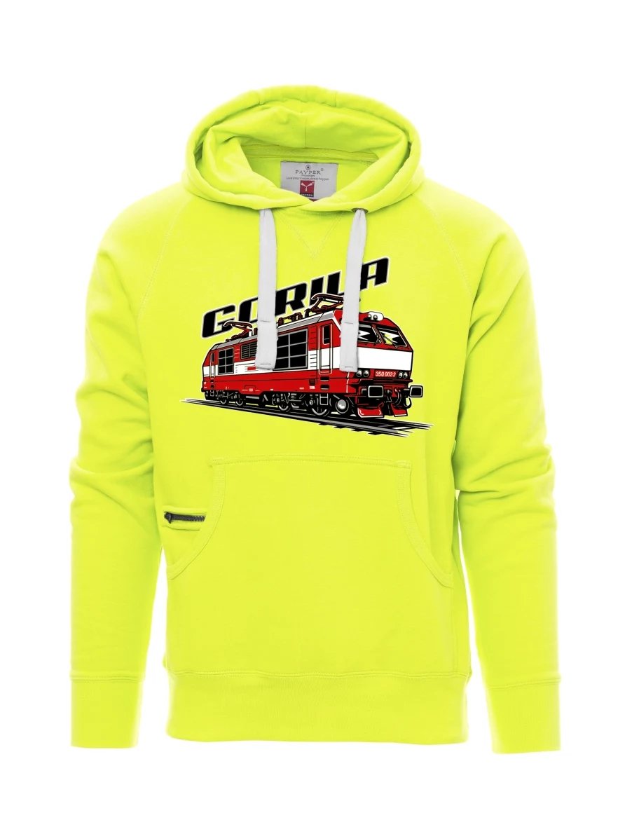 Fluoreszierendes Sweatshirt für Männer Lokomotive 350 „Gorila“
