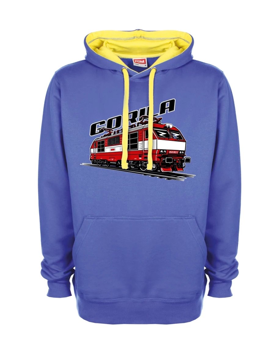 Gelb-blaues Sweatshirt Lokomotive 350 „Gorila“