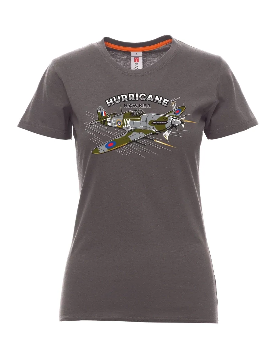 Rauch T-Shirt für Damen Flugzeug Hurricane Hawker