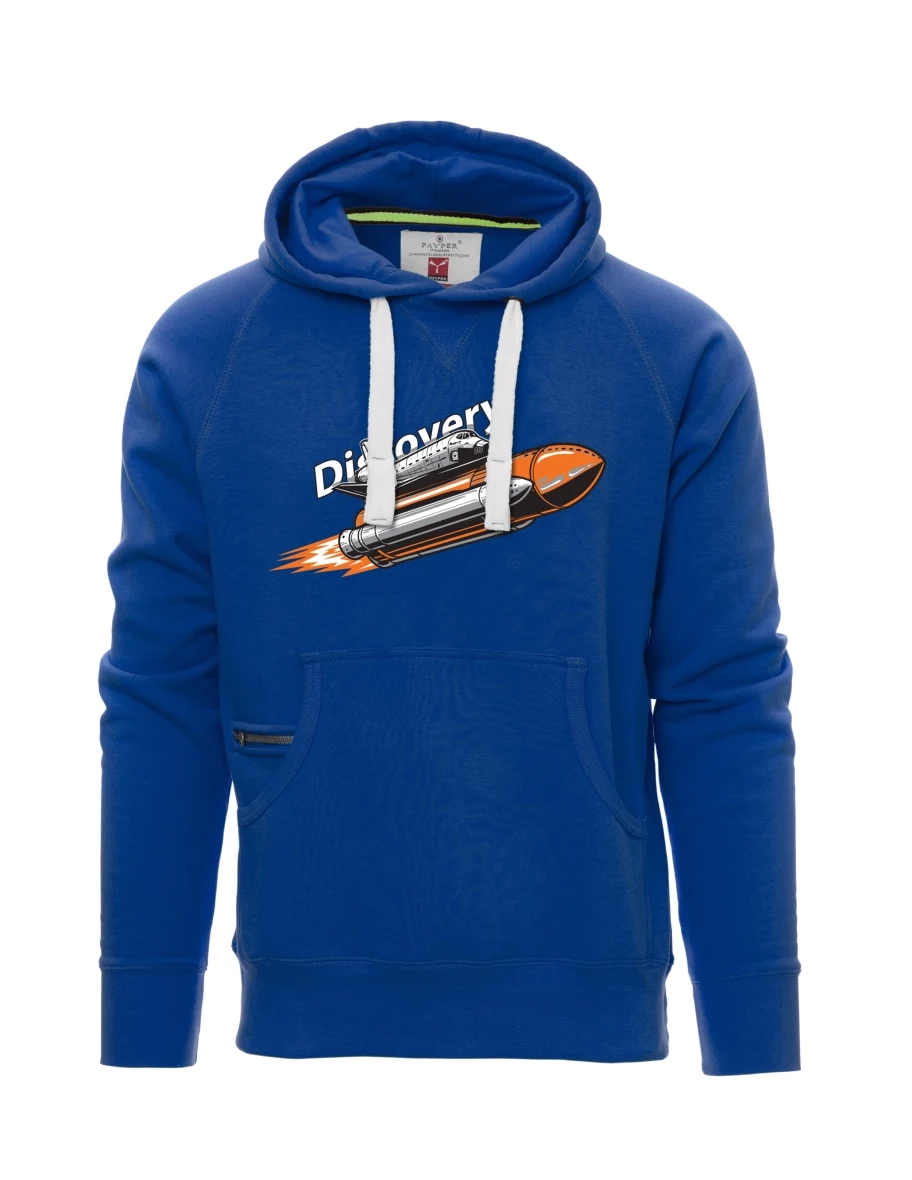 Blaues Sweatshirt für Männer Raumfähre Discovery