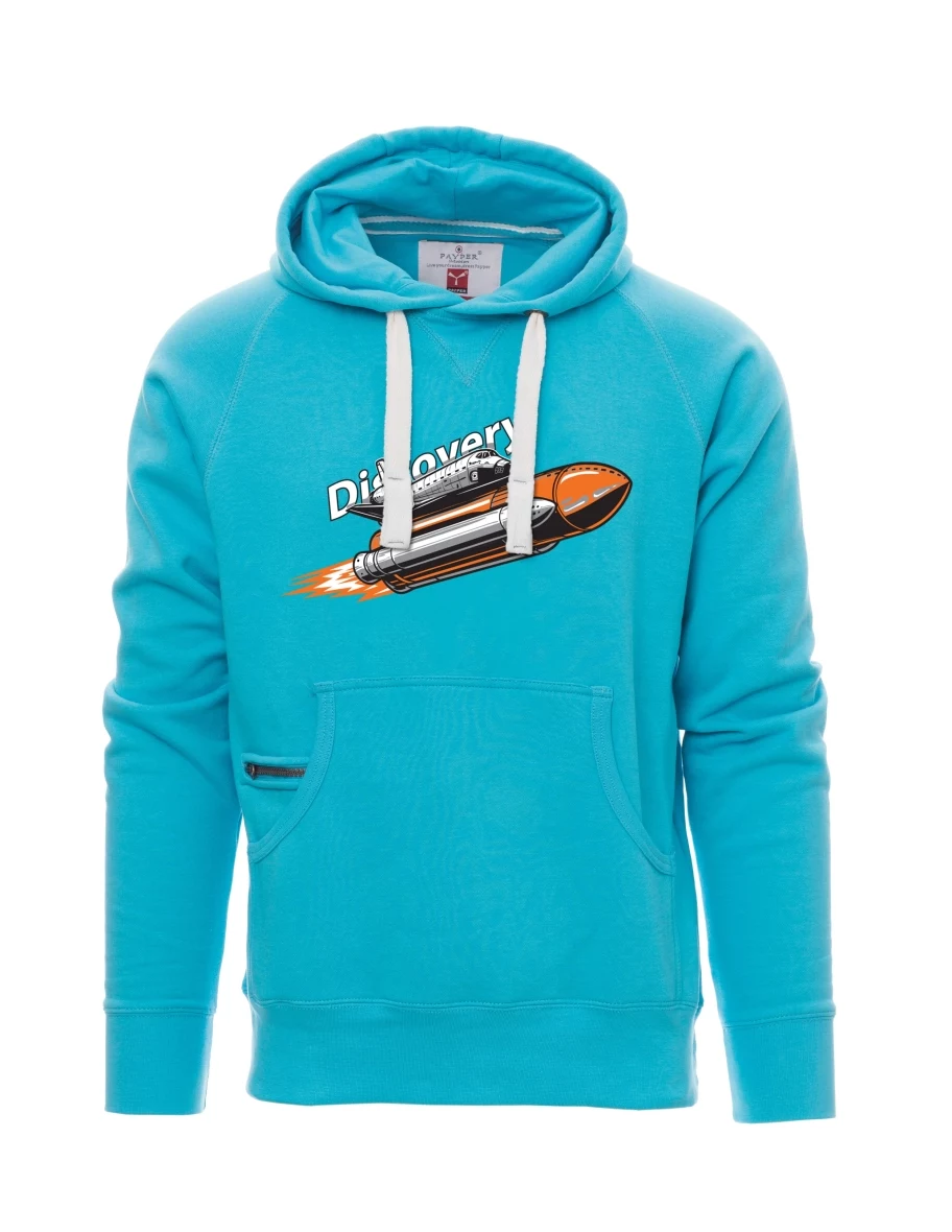 Hellblaues Sweatshirt für Männer Raumfähre Discovery
