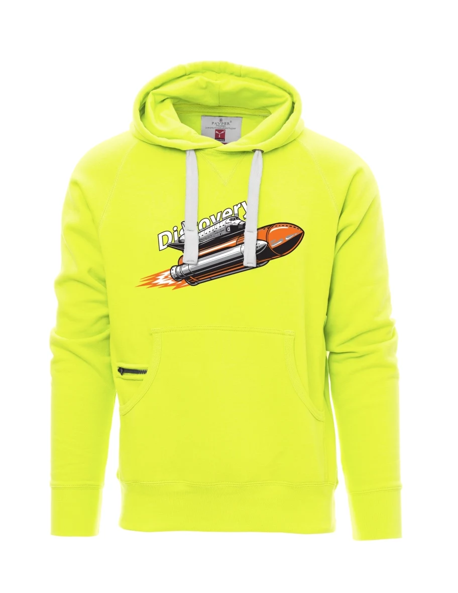 Fluoreszierendes Sweatshirt für Männer Raumfähre Discovery