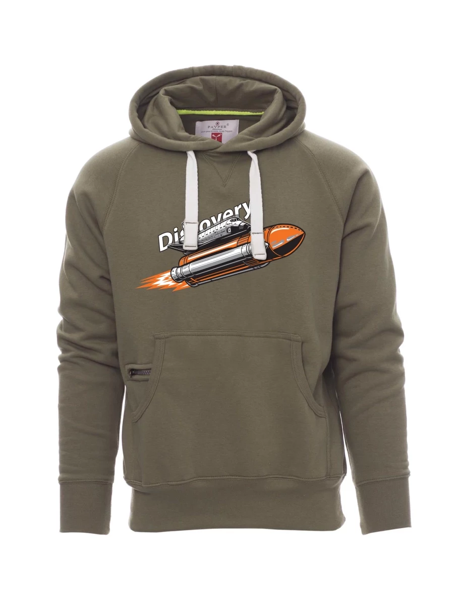 Khaki Sweatshirt für Männer Raumfähre Discovery