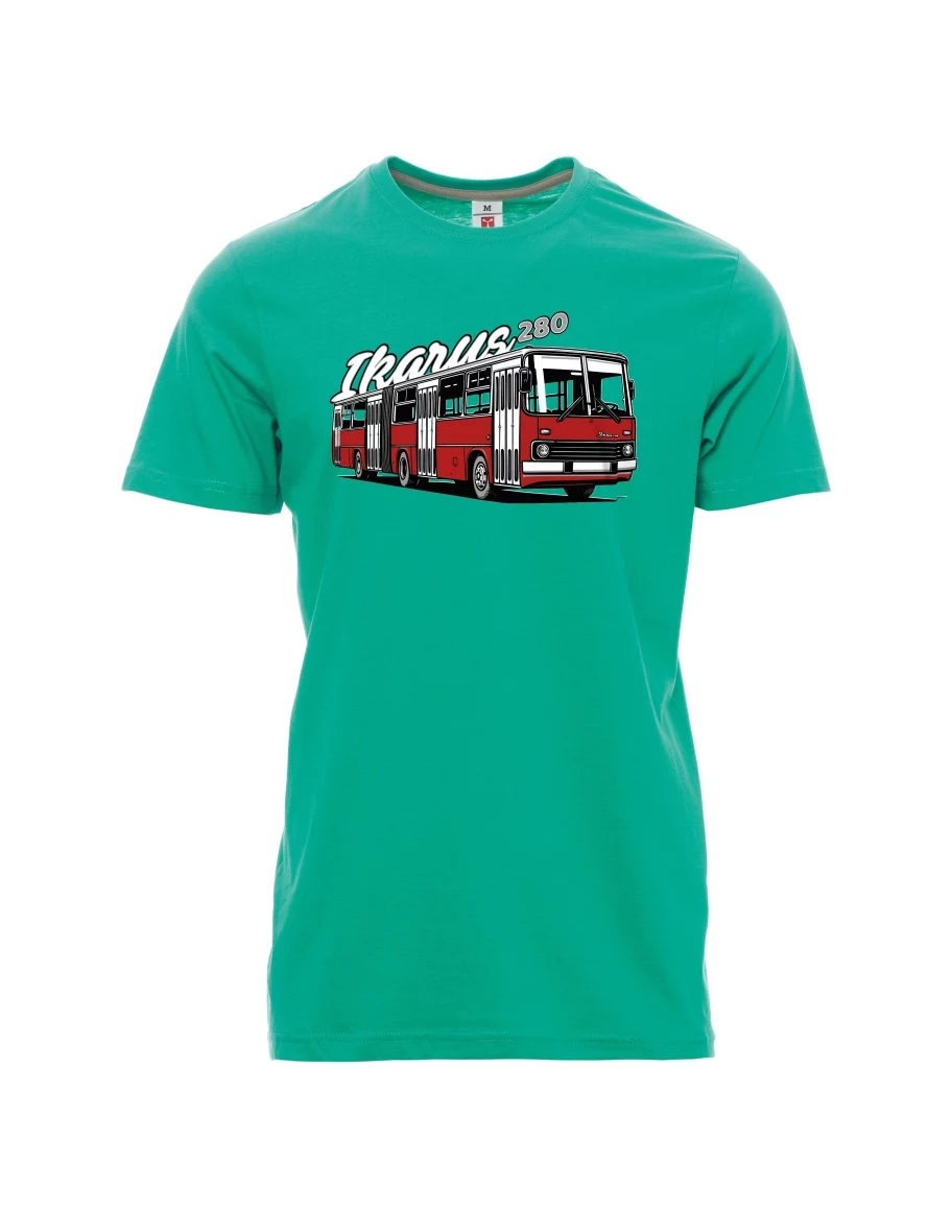 Smaragde T-Shirt für Männer Autobus Ikarus 280