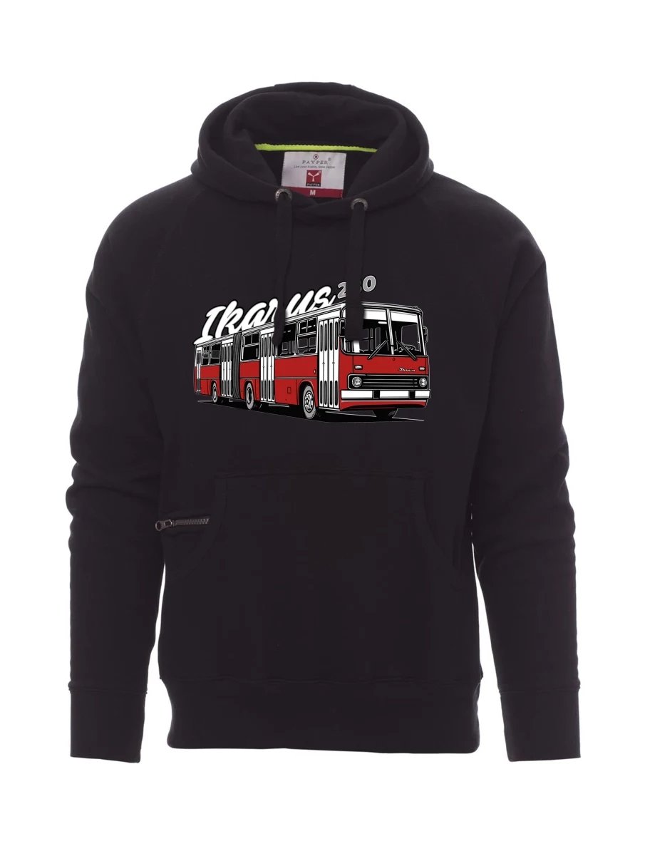 Schwarzes Sweatshirt für Männer Autobus Ikarus 280