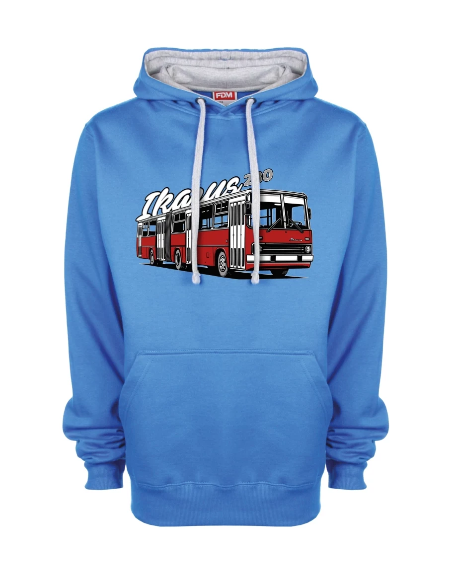 Grau-blaues Sweatshirt Autobus Ikarus 280