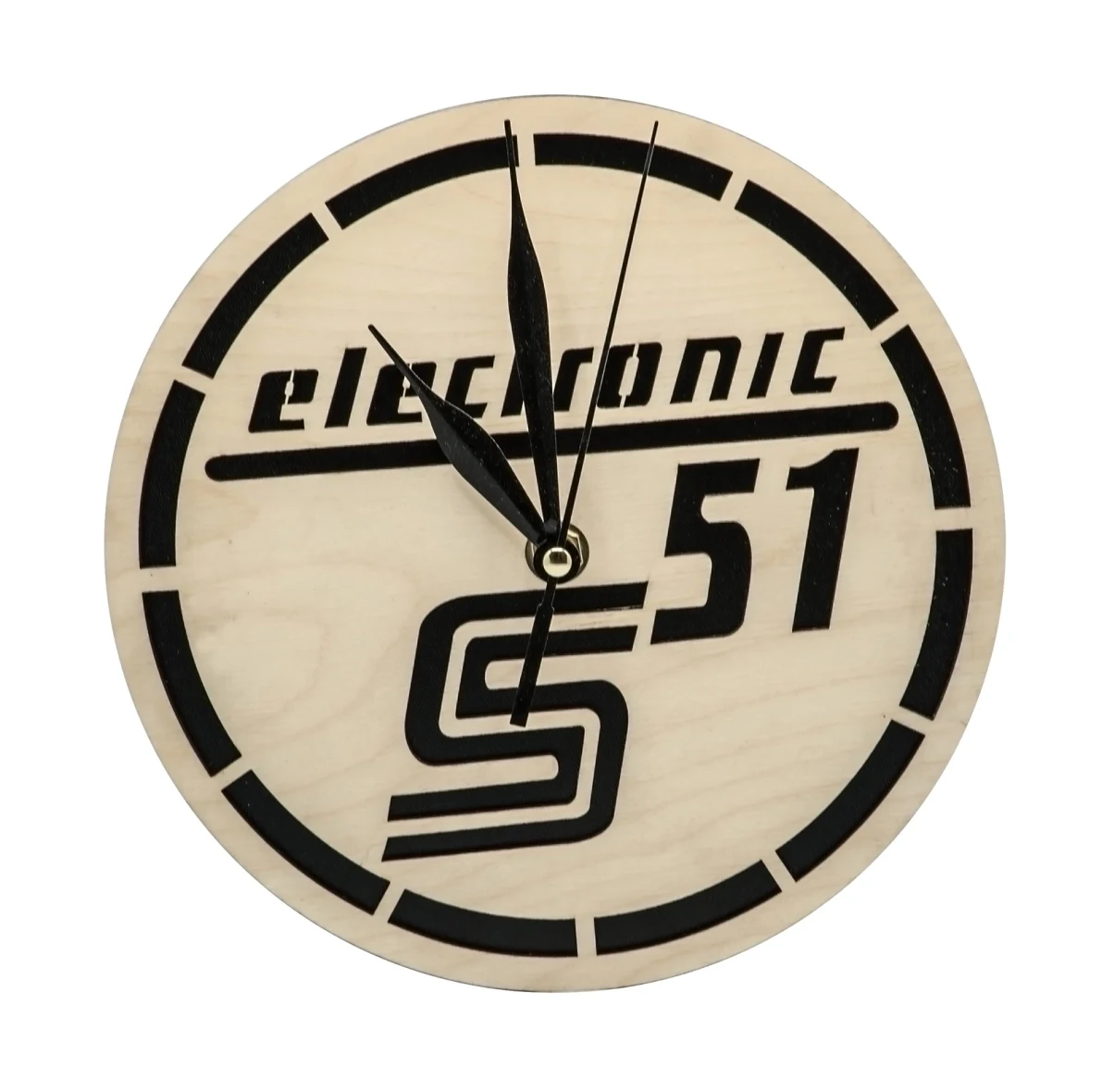 Hölzerne Uhr elektronisch S51