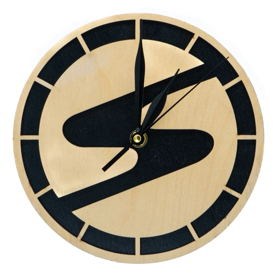 Hölzerne Uhr Trabi