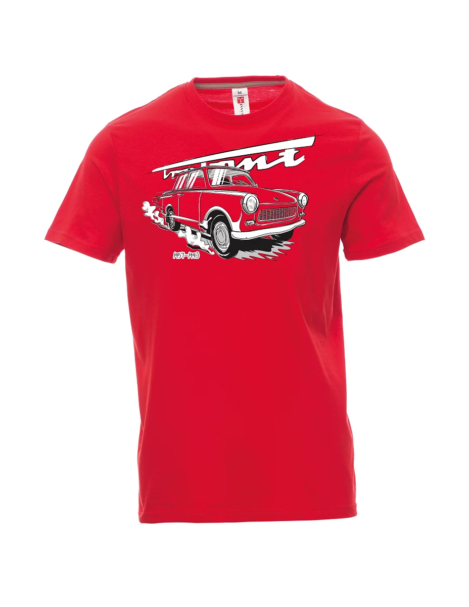 Rotes T-Shirt für Männer Trabi 601