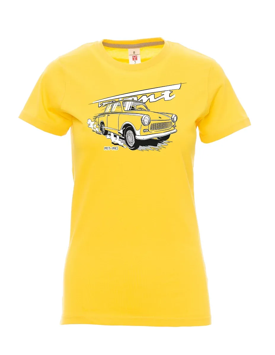Gelbes T-Shirt für Damen Trabi 601
