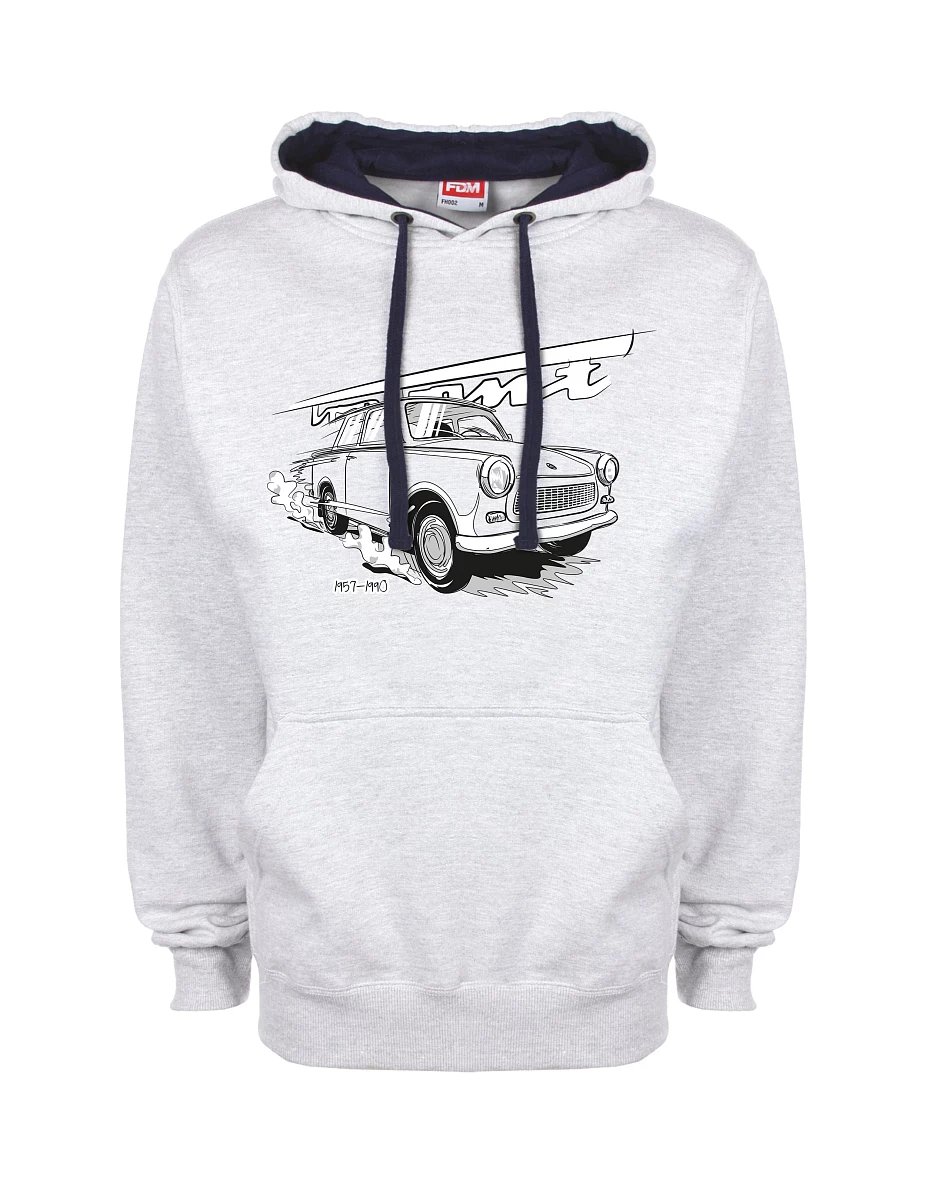 Blau-graues Sweatshirt Trabi 601
