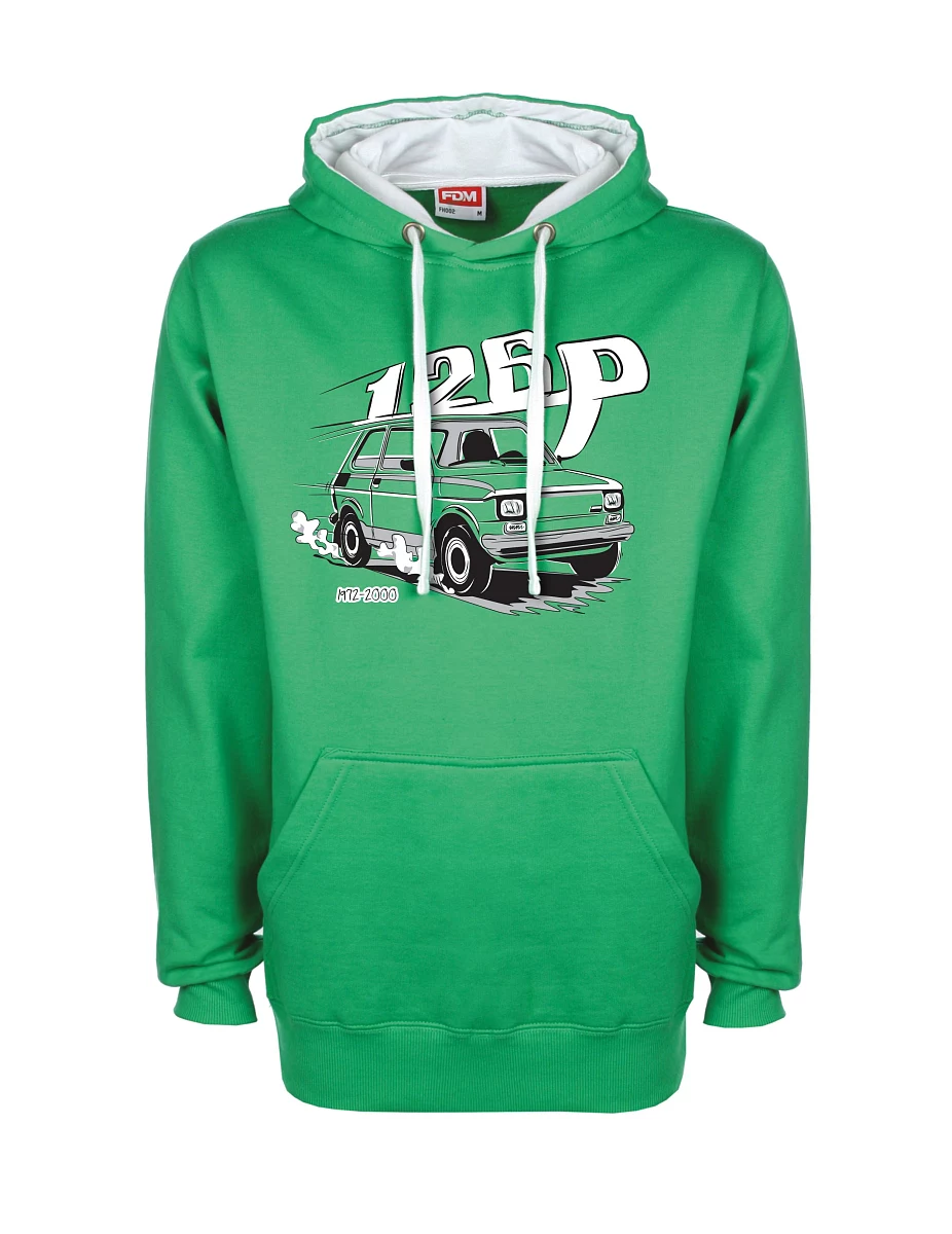 Weiß-grünes Sweatshirt Maluch