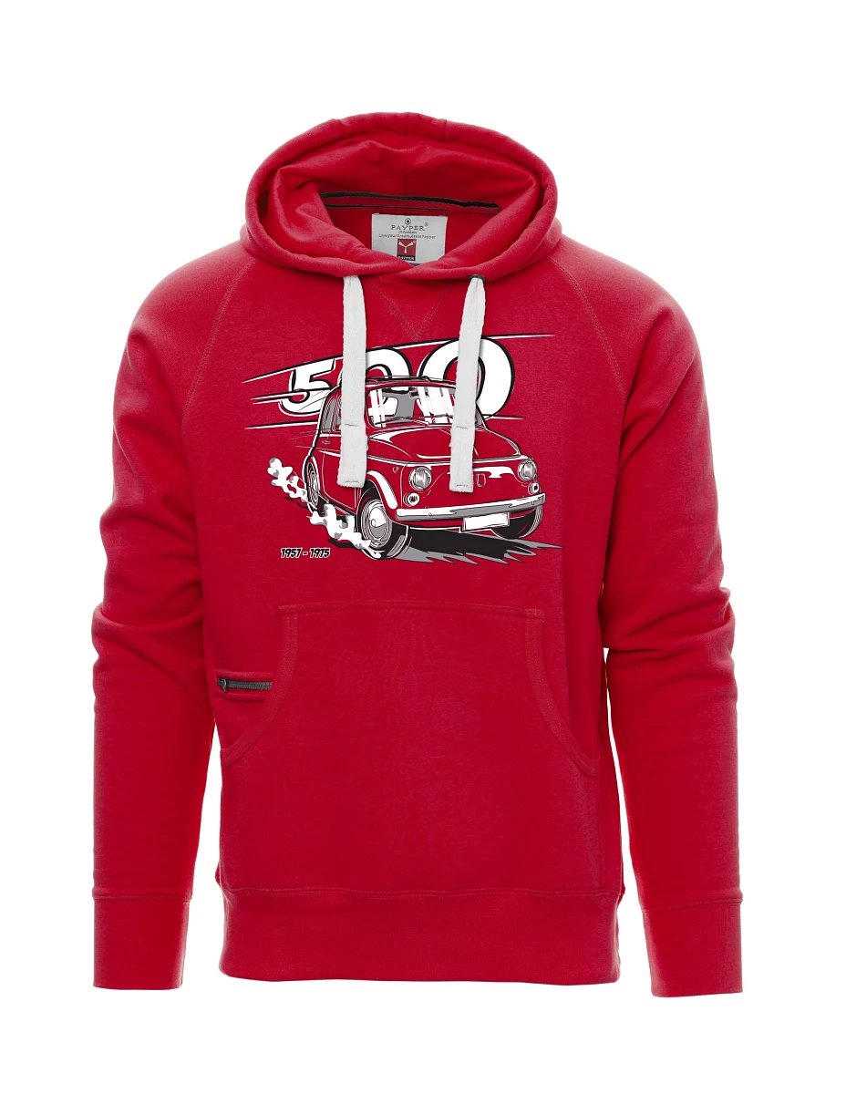 Rotes Sweatshirt für Männer Der italienische Veteran F 500