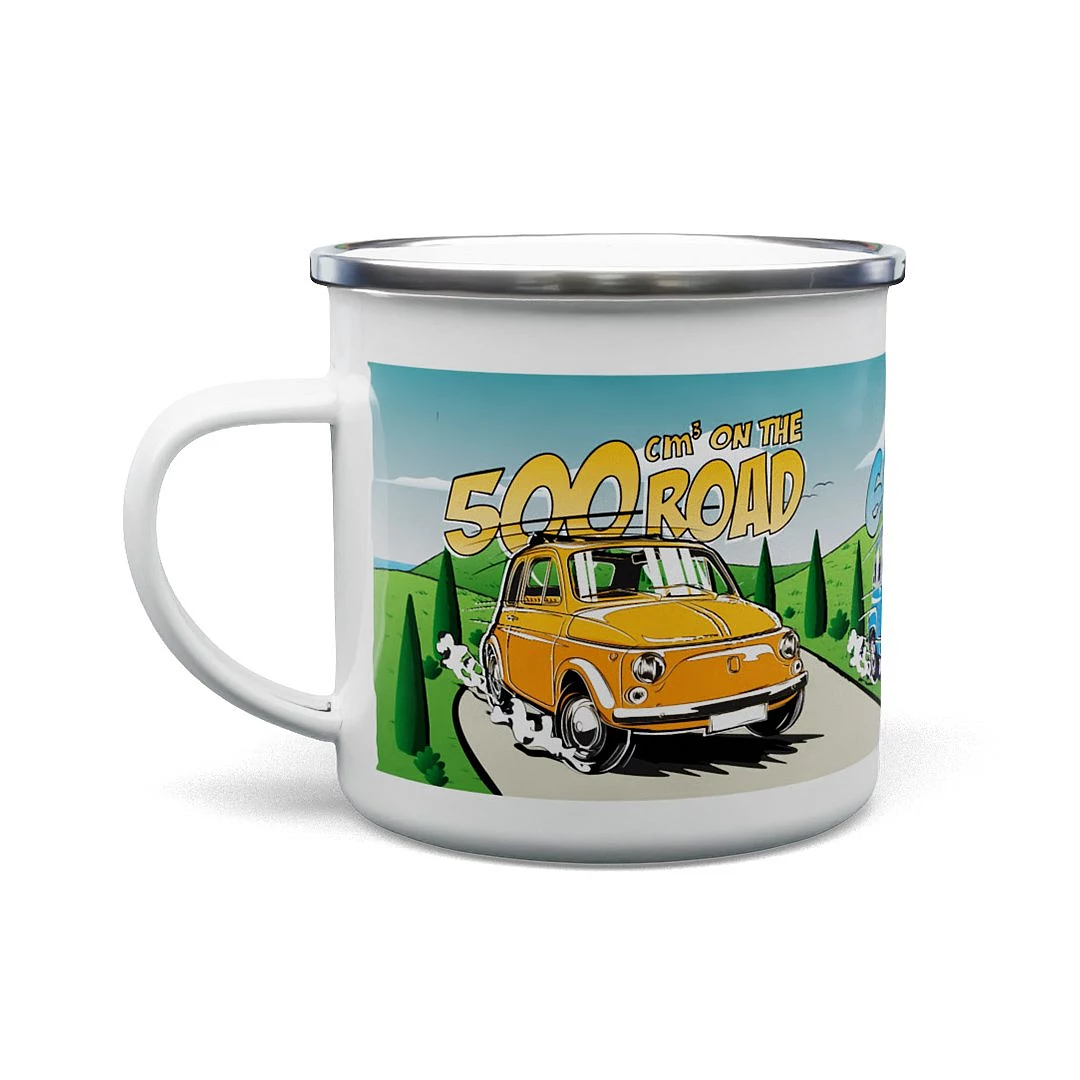 Emaille-Tasse Der italienische Veteran F 500/600 330 ml