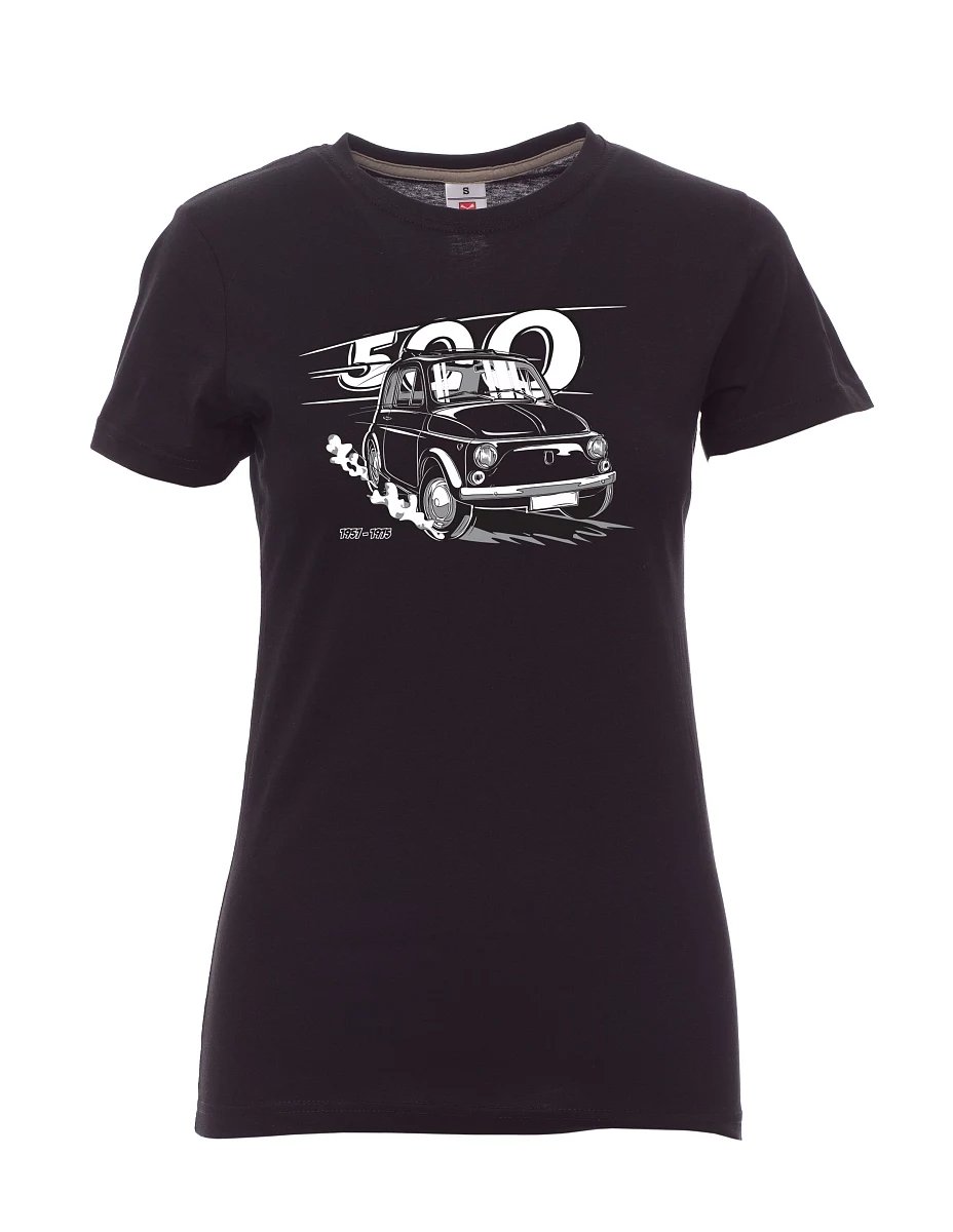 Schwarzes T-Shirt für Damen Der italienische Veteran F 500