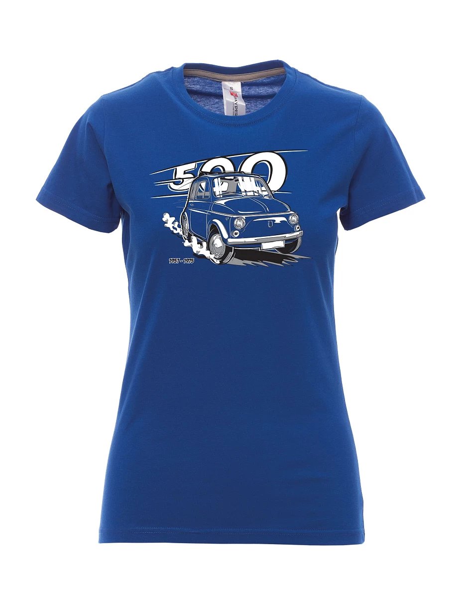Königsblaues T-Shirt für Damen Der italienische Veteran F 500