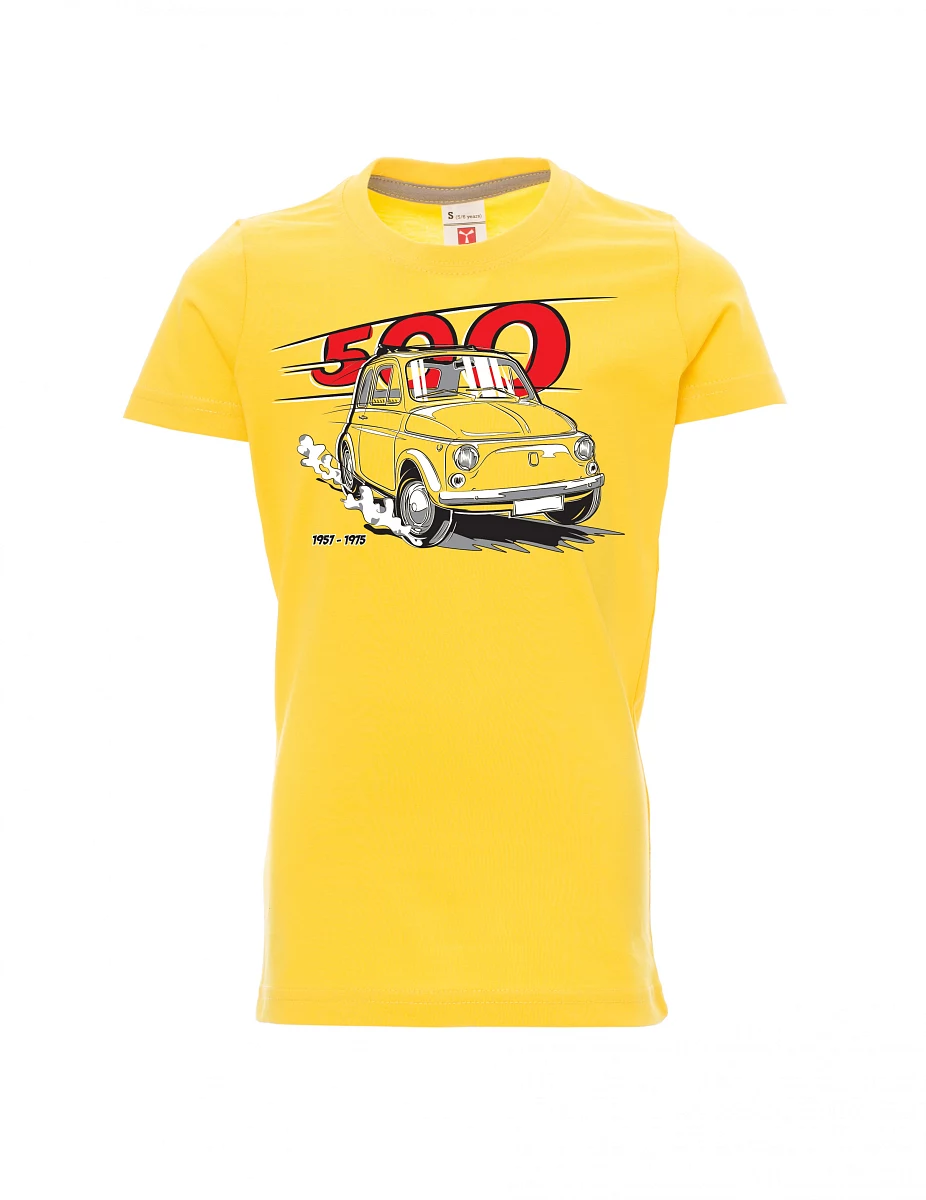 Gelbes Kinder T-Shirt Der italienische Veteran F 500