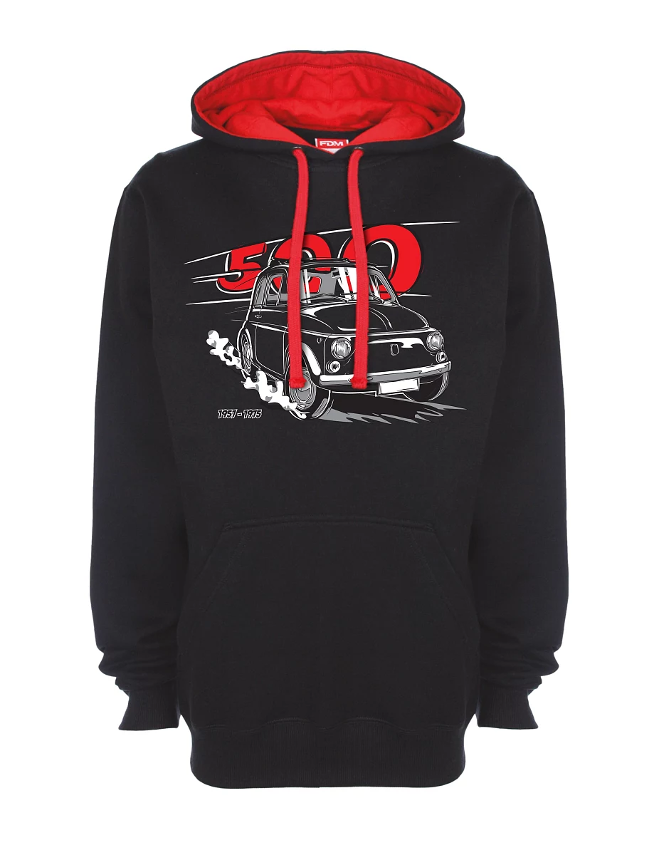 Rot-schwarzes Sweatshirt Der italienische Veteran F 500