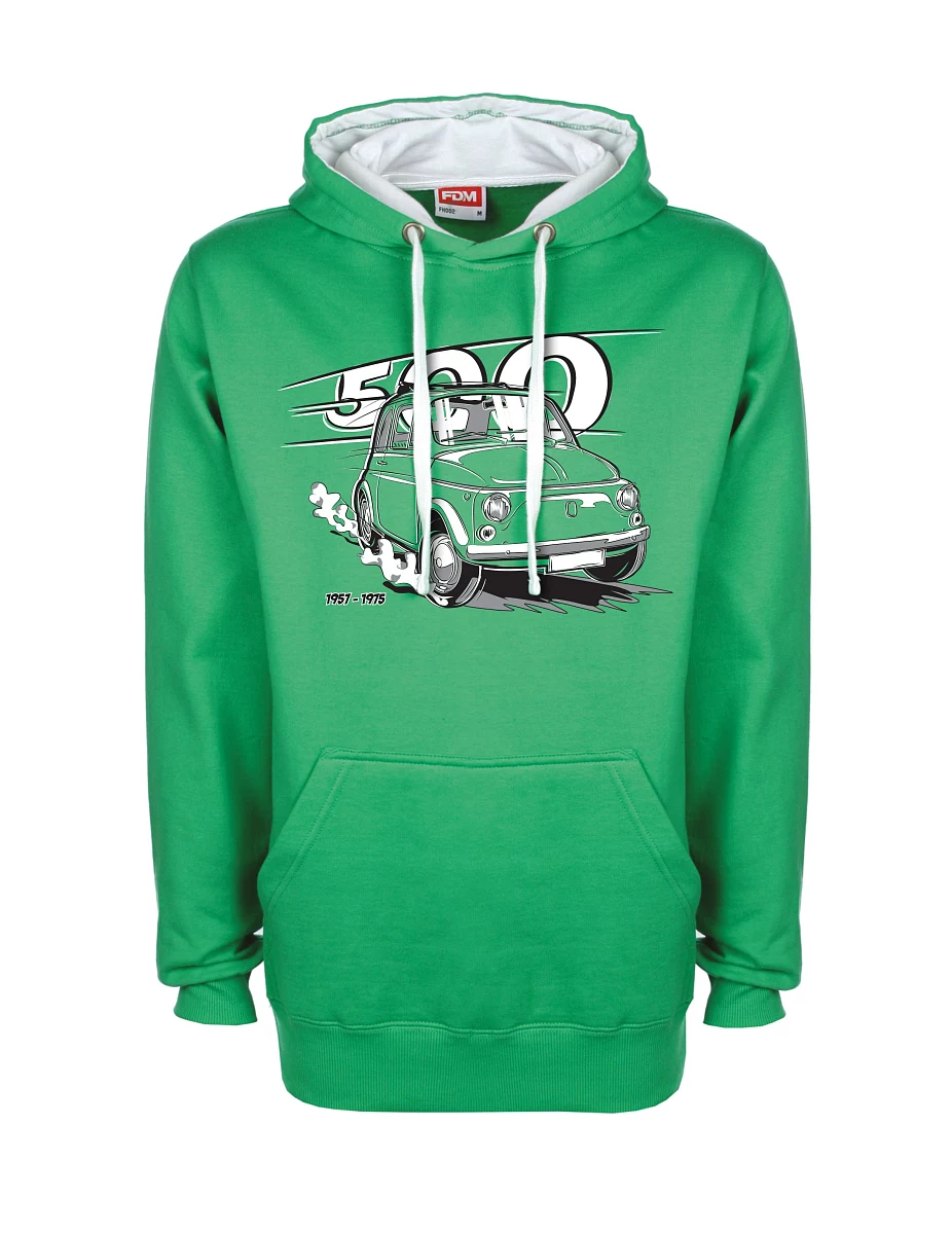 Weiß-grünes Sweatshirt Der italienische Veteran F 500