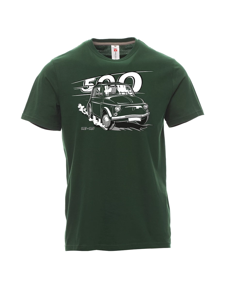 Dunkelgrün T-Shirt für Männer Der italienische Veteran F 500
