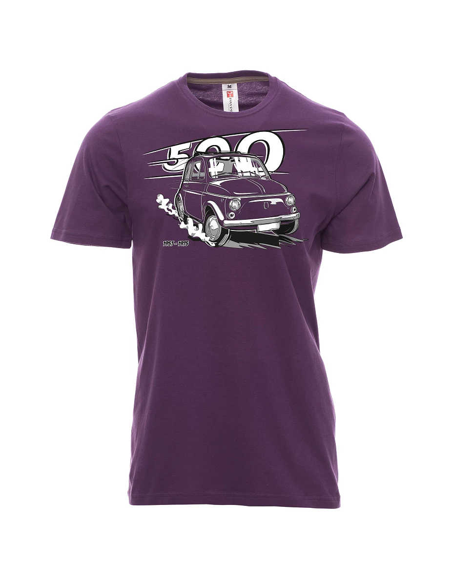 Violett T-Shirt für Männer Der italienische Veteran F 500