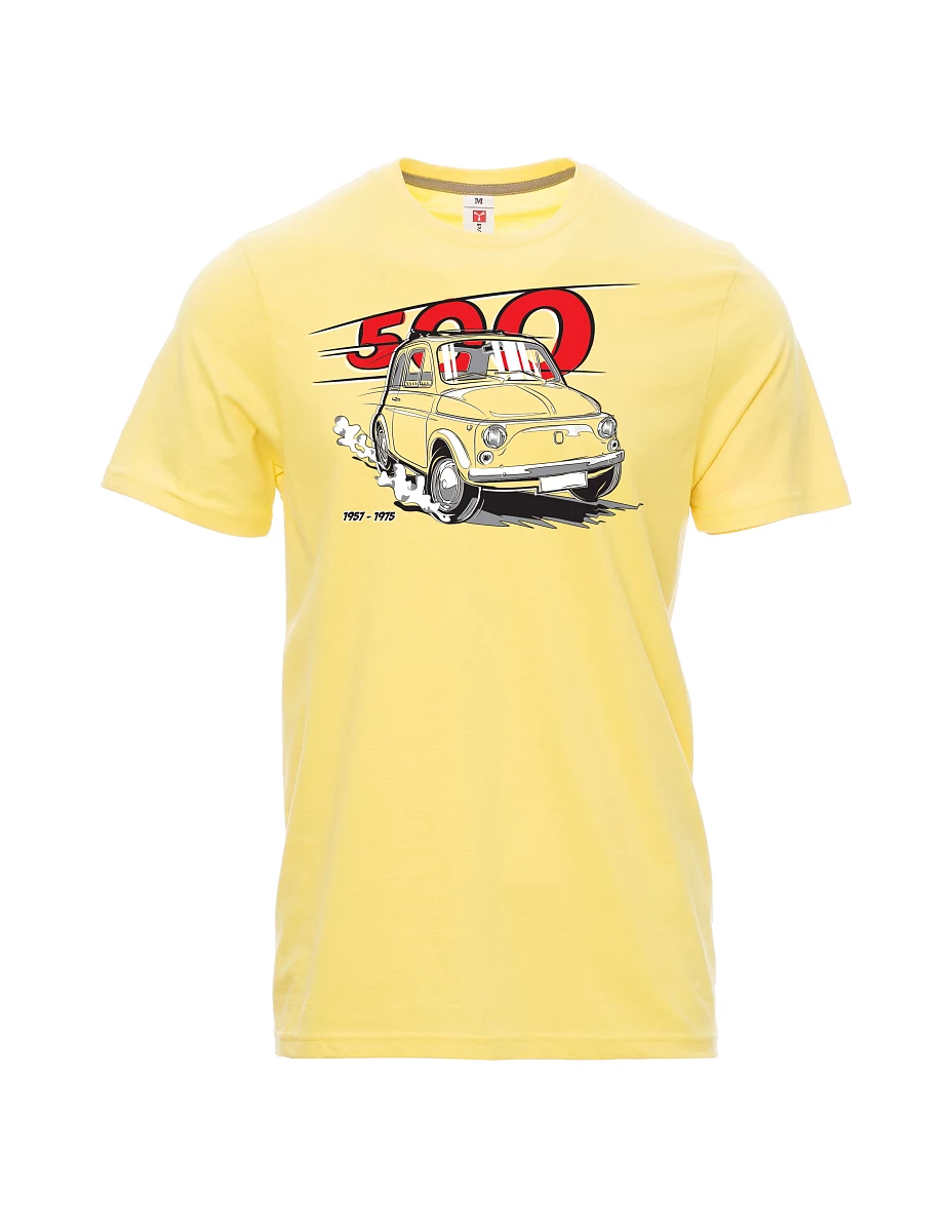Hellgelb T-Shirt für Männer Der italienische Veteran F 500