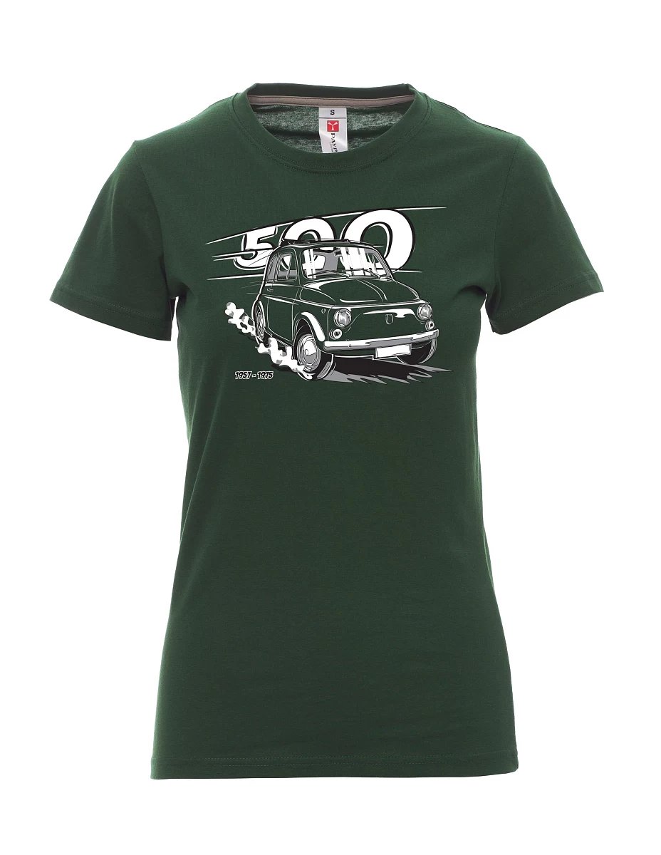 Dunkelgrün T-Shirt für Damen Der italienische Veteran F 500