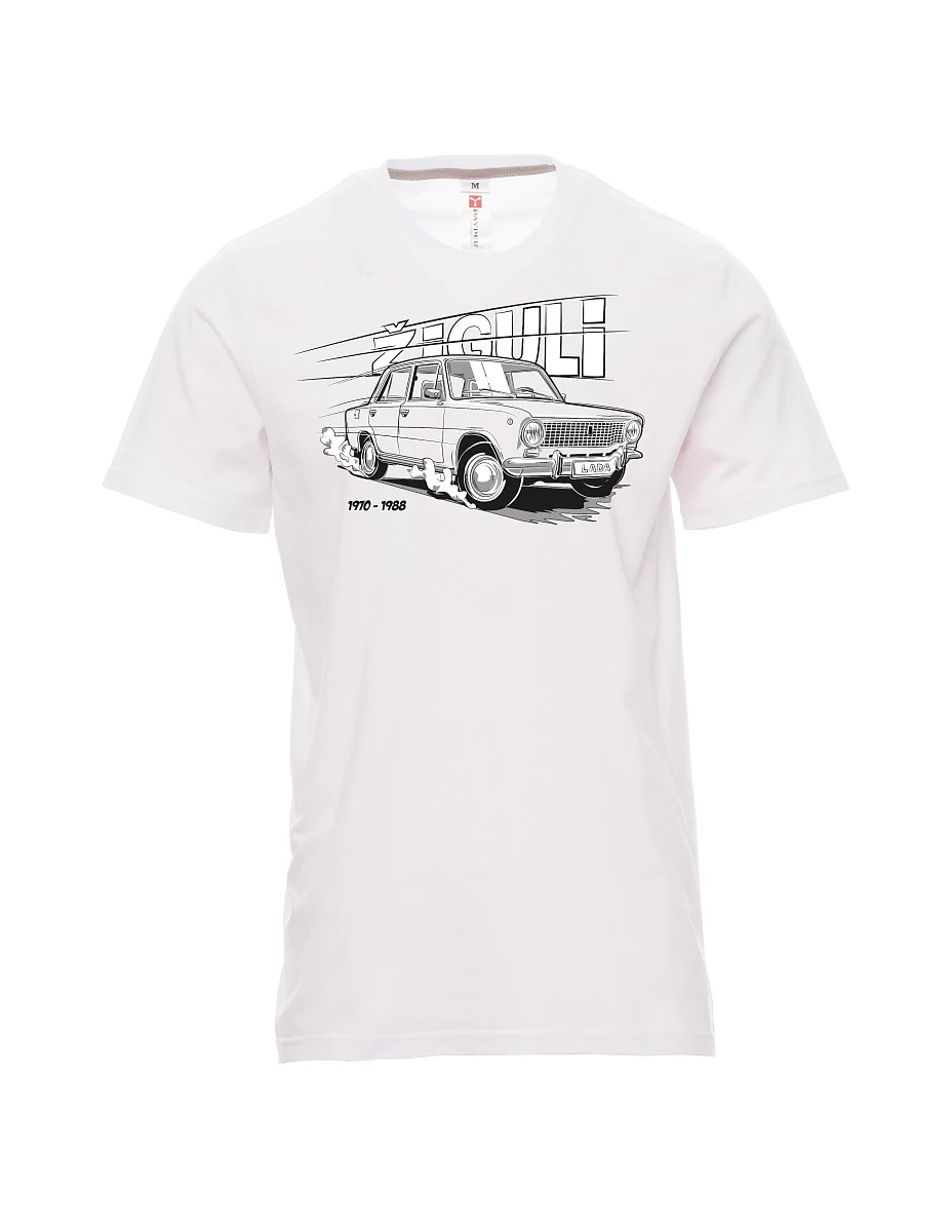 Weißes T-Shirt für Männer Lada-Žiguli