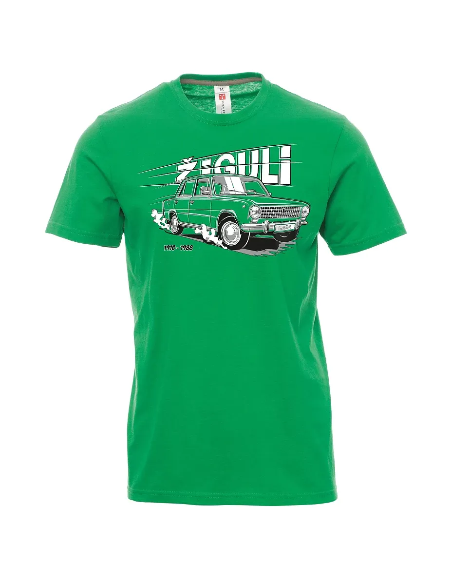 Grünes T-Shirt für Männer Lada-Žiguli