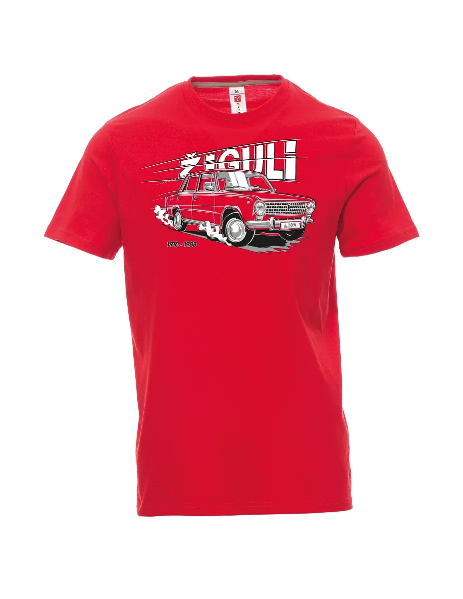 Rotes T-Shirt für Männer Lada-Žiguli