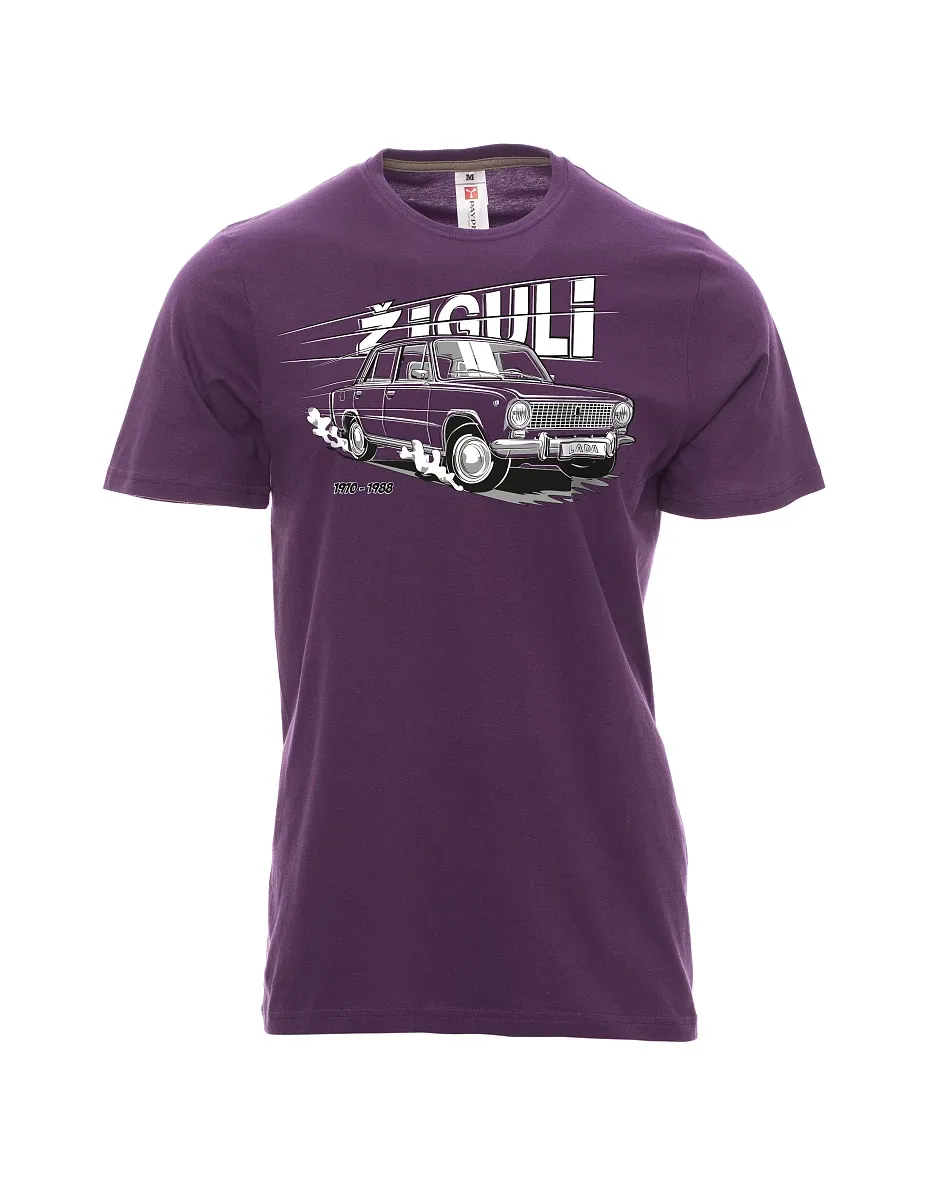 Violett T-Shirt für Männer Lada-Žiguli