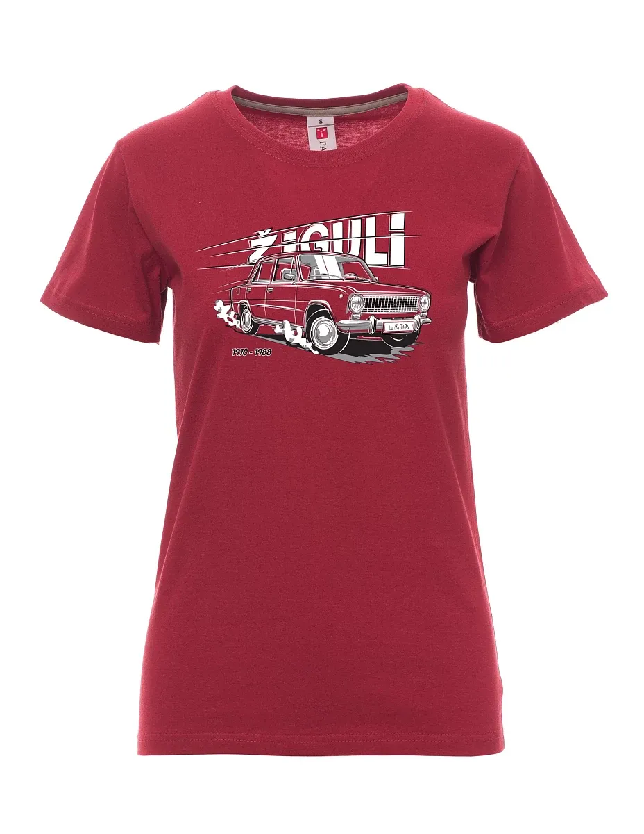 Bordeaux T-Shirt für Damen Lada-Žiguli