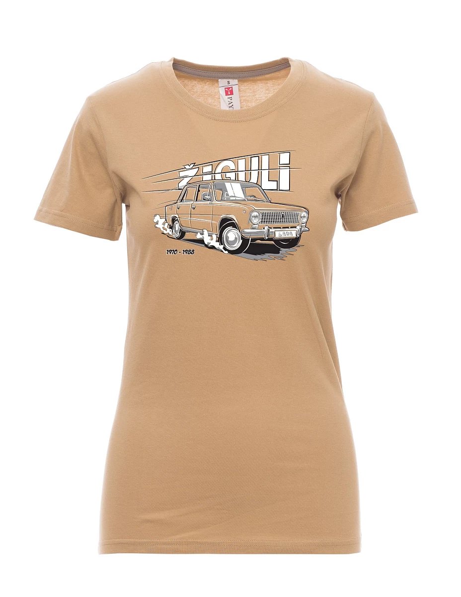 Braunes T-Shirt für Damen Lada-Žiguli