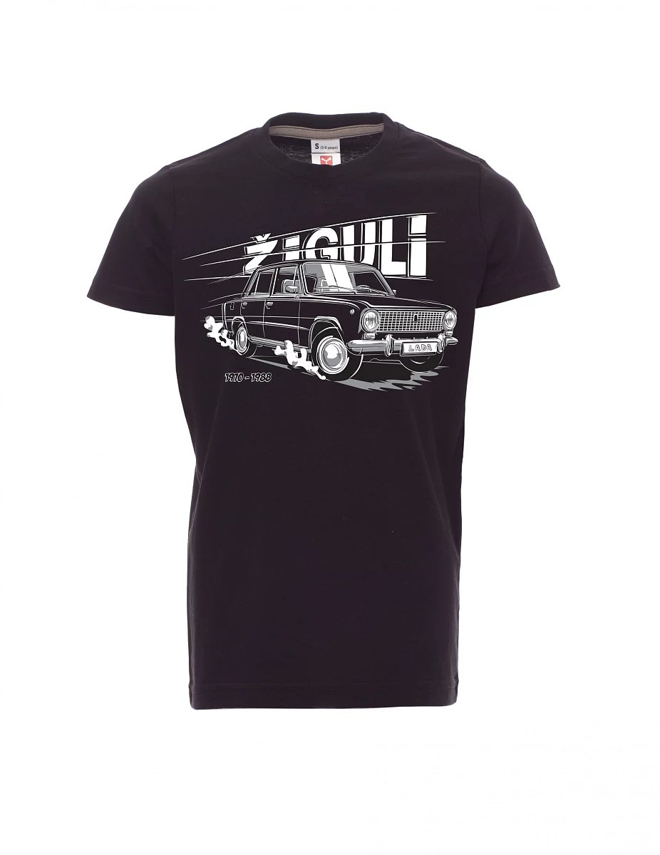 Schwarzes Kinder T-Shirt Lada-Žiguli