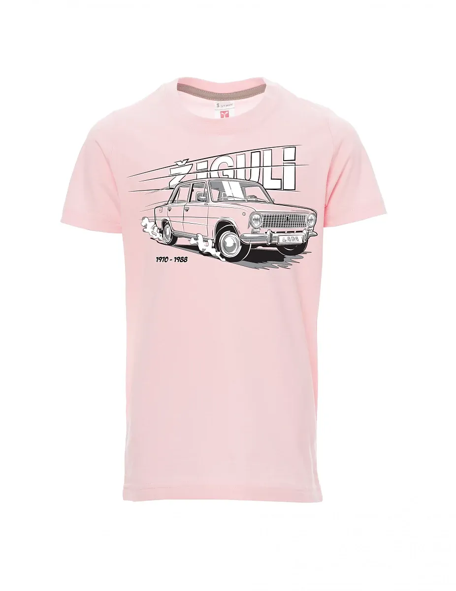 Hell-Pink Kinder T-Shirt Lada-Žiguli