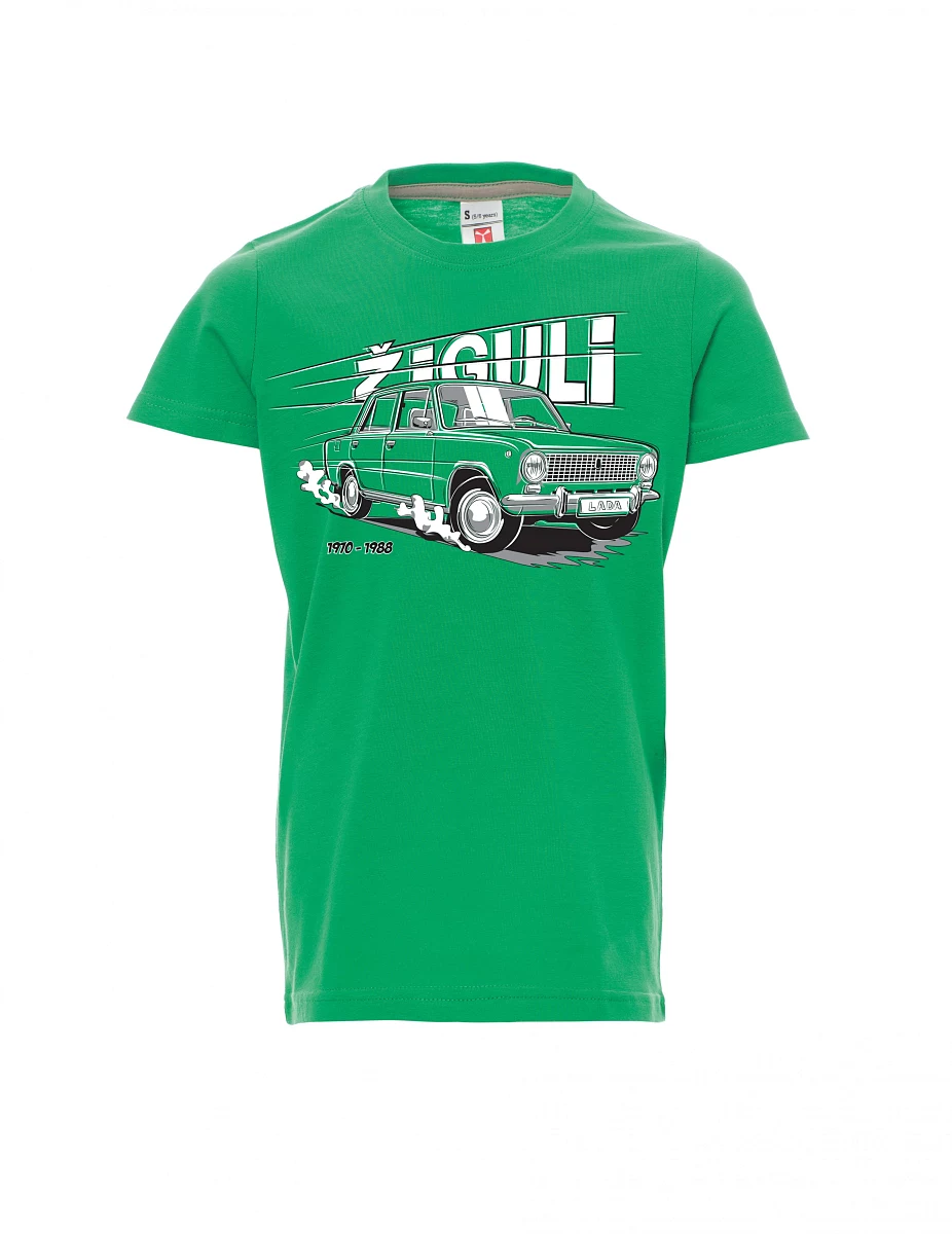 Grünes Kinder T-Shirt Lada-Žiguli