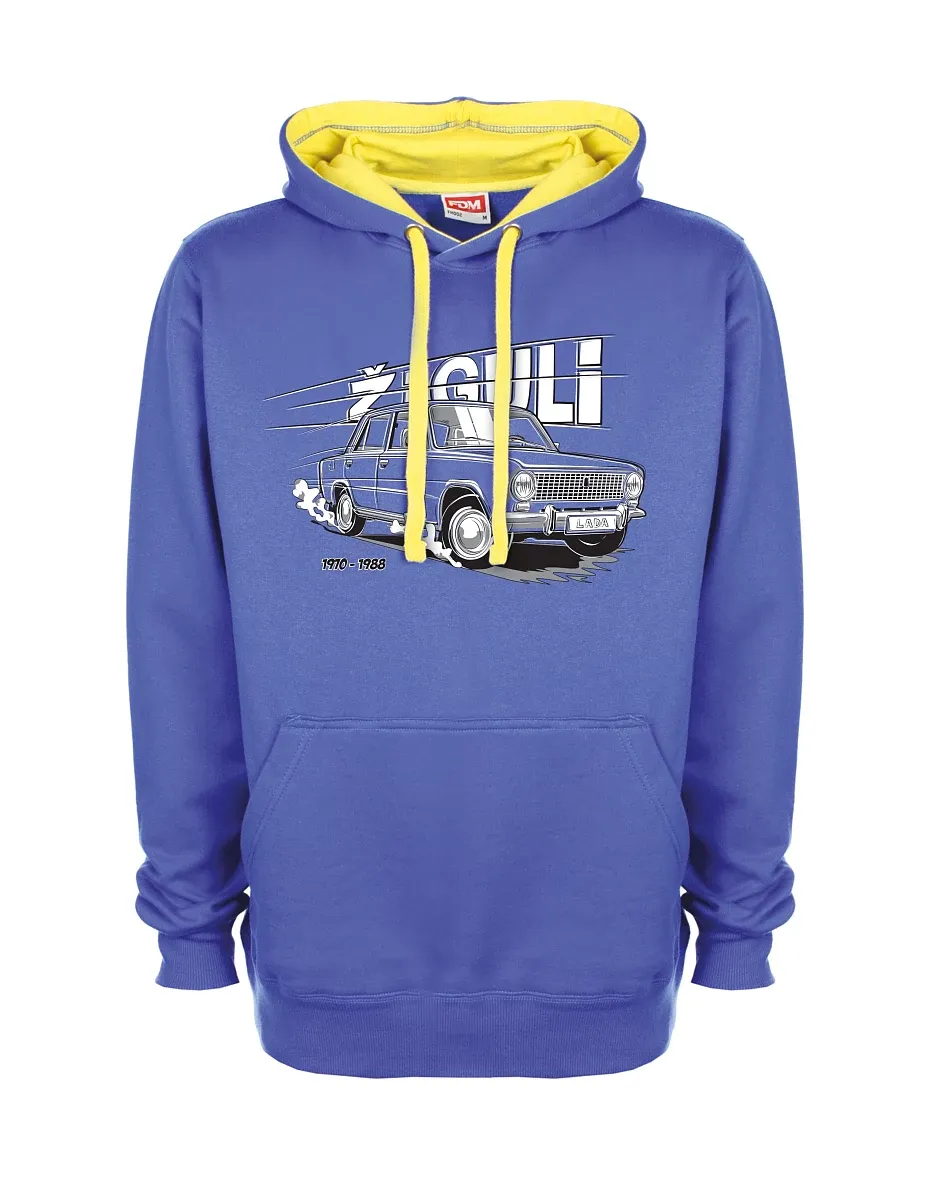 Gelb-blaues Sweatshirt Lada-Žiguli