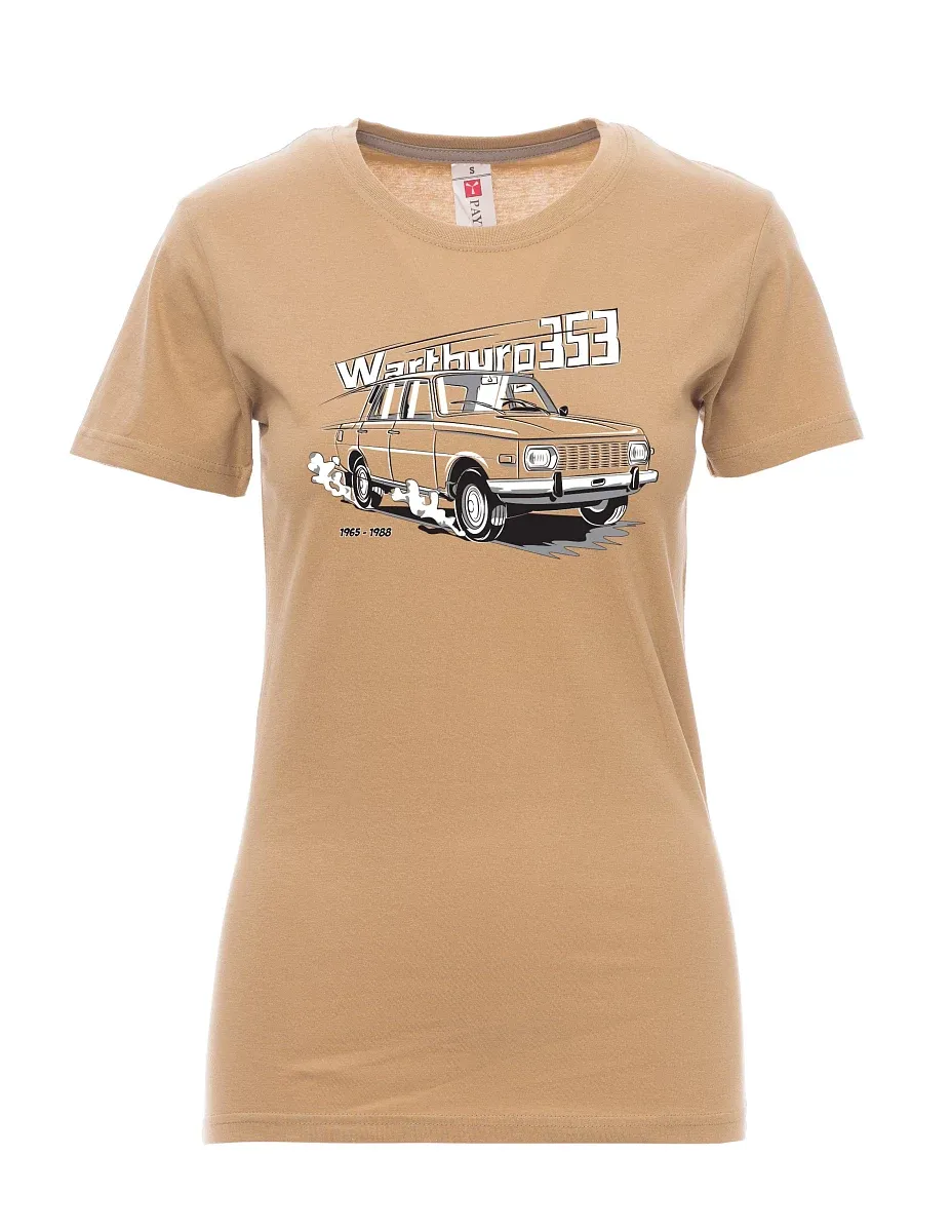Braunes T-Shirt für Damen Wartburg 353