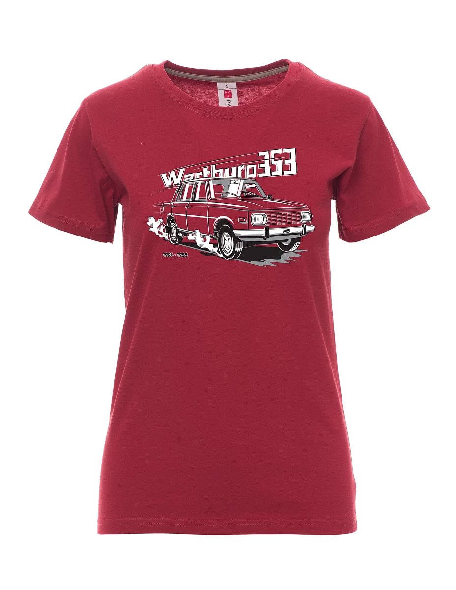Bordeaux T-Shirt für Damen Wartburg 353