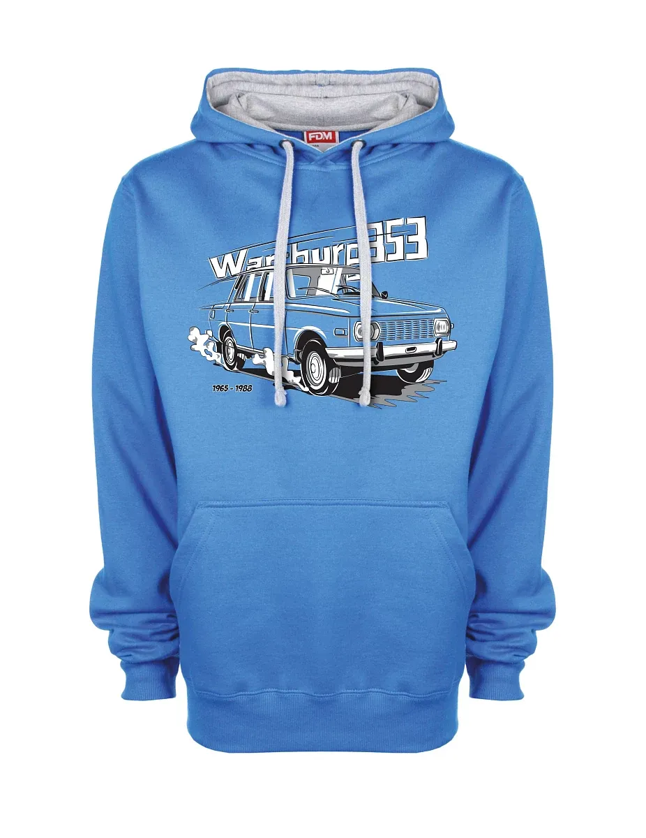 Grau-blaues Sweatshirt Wartburg 353