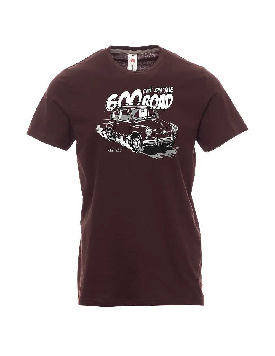 Dunkelbraun T-Shirt für Männer Der italienische Veteran F 600