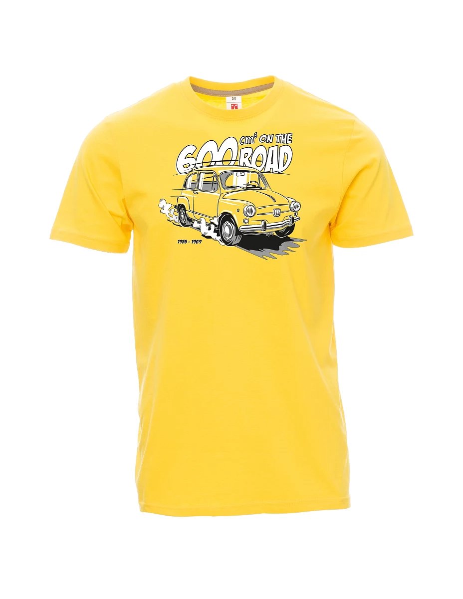 Gelbes T-Shirt für Männer Der italienische Veteran F 600