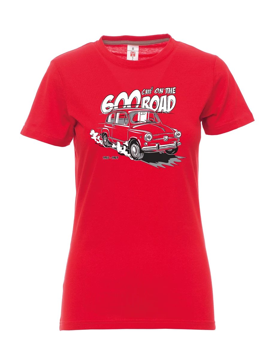Rotes T-Shirt für Damen Der italienische Veteran F 600